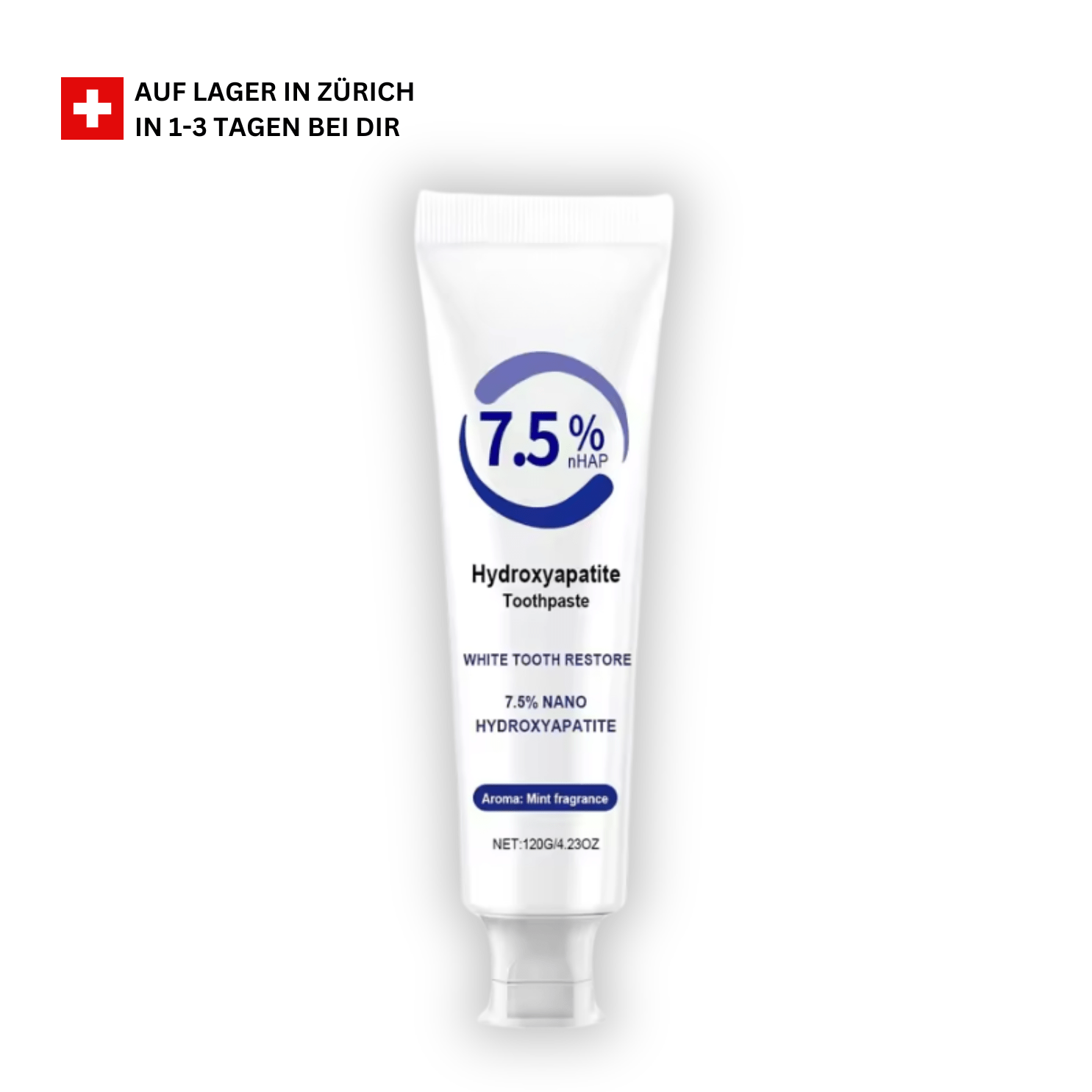 Hydroksyapatitt tannkrem for bleking