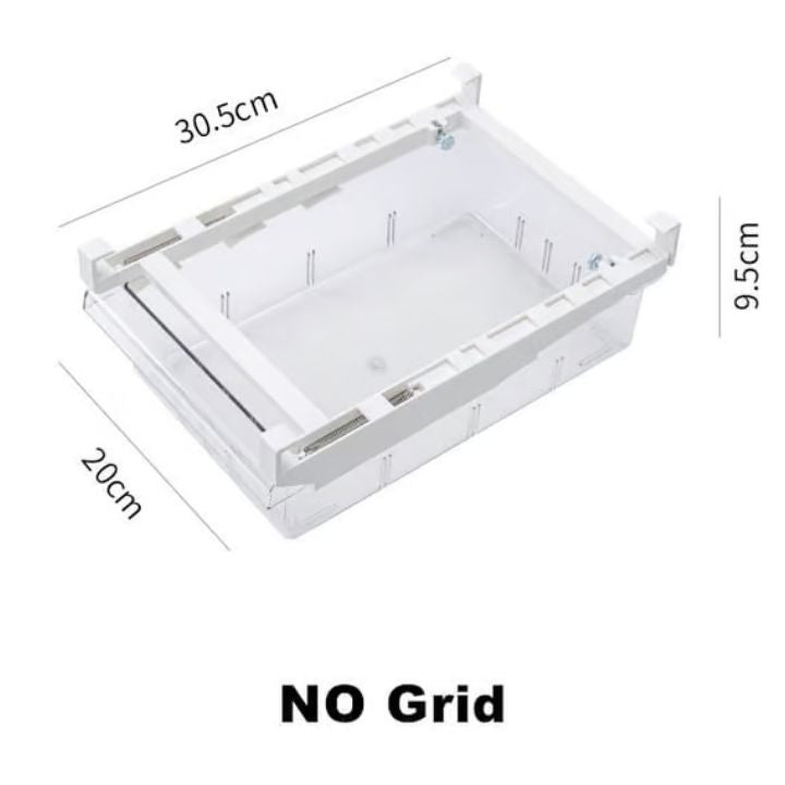 "Kühlschrank-Organizer platzsparend, BPA-frei, transparent, Schubladen für Eier, Obst, Gemüse effizient ordnen."