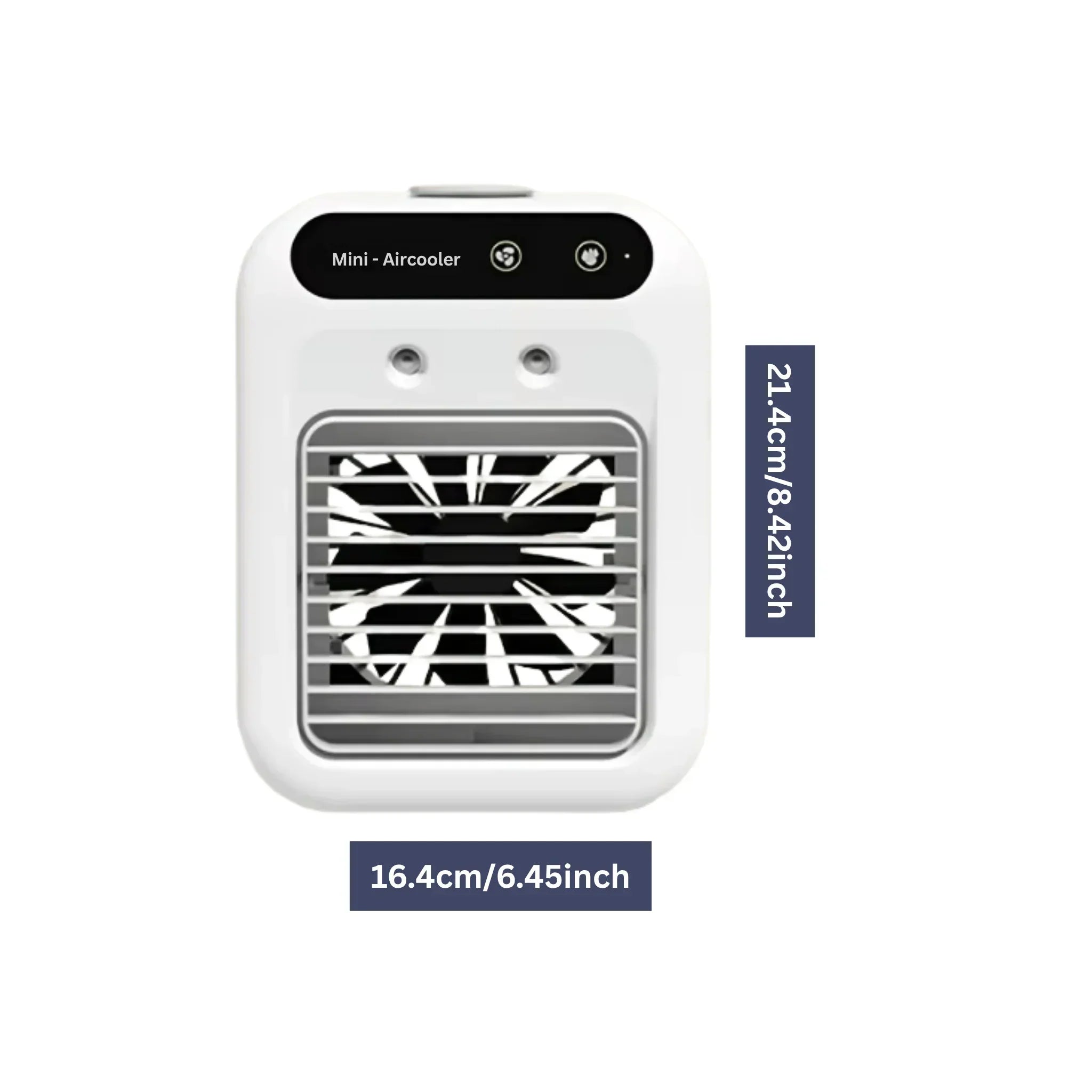 "Kompakte Sommer-Klimaanlage mit integriertem Duftlüfter, moderne Optik, sorgt für erfrischende und duftende Raumluft."