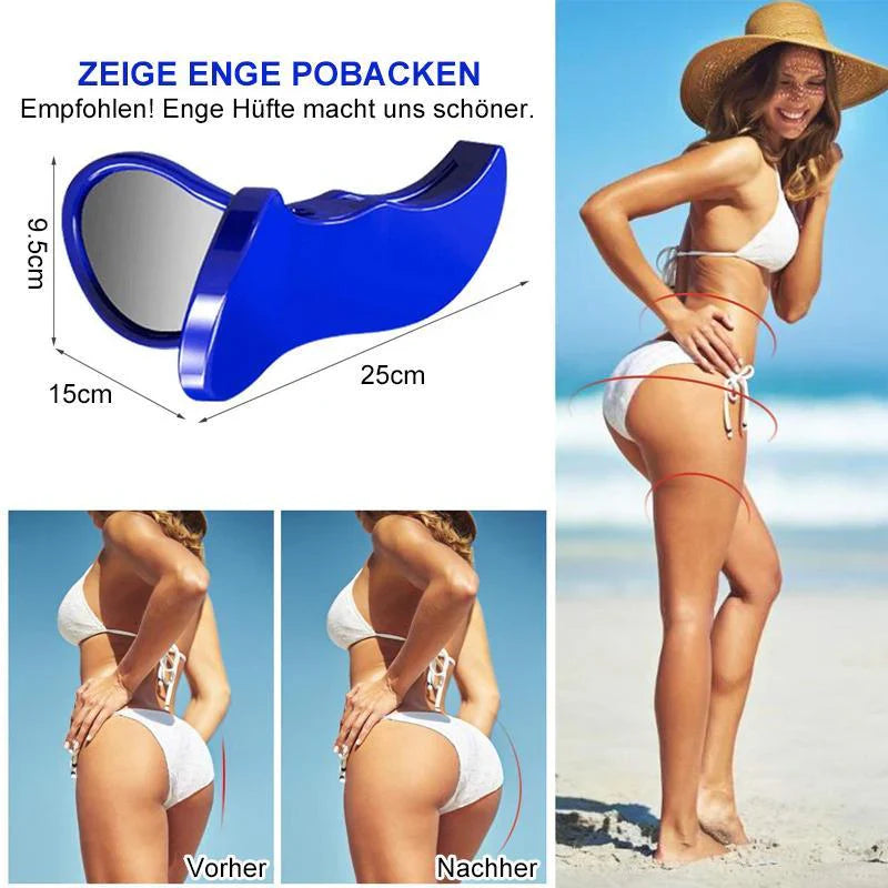 "Kompakttrainer in Lila für effektives Po- und Oberschenkeltraining zuhause, ideal für Beckenbodentraining."