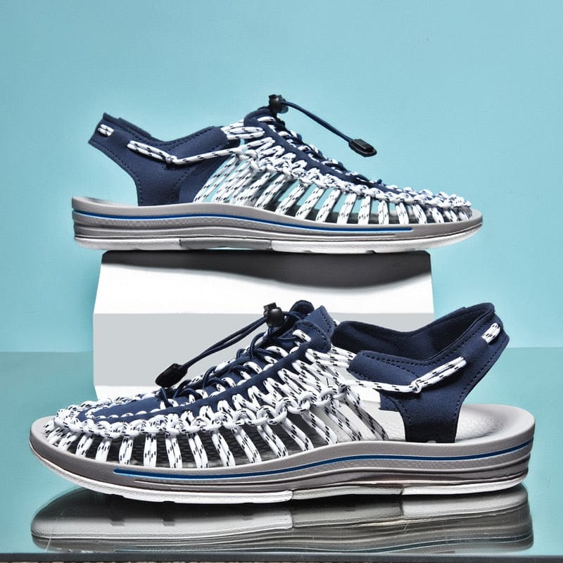 "Leichte Unisex-Sandalen mit Flechtmuster, bequem und stilvoll, ideal für Sommeraktivitäten, rutschfeste Sohle."