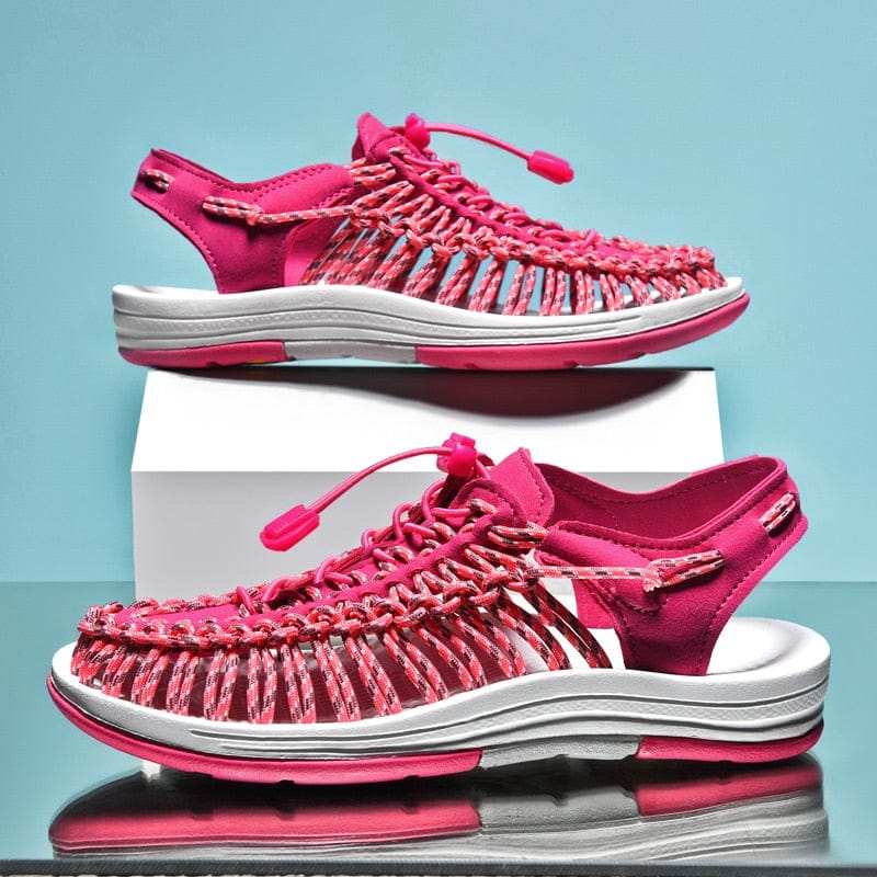 "Leichte Unisex-Sandalen mit Flechtmuster, bequem und stilvoll, ideal für Sommeraktivitäten, rutschfeste Sohle."