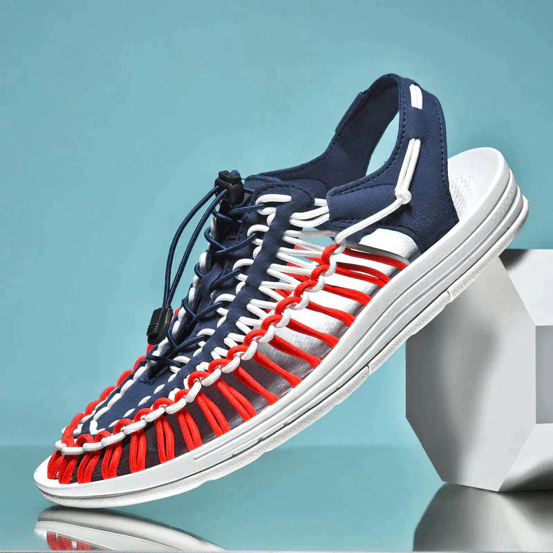 "Leichte Unisex-Sandalen mit Flechtmuster, bequem und stilvoll, ideal für Sommeraktivitäten, rutschfeste Sohle."