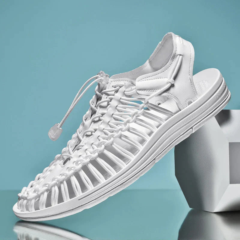 "Leichte Unisex-Sandalen mit Flechtmuster, bequem und stilvoll, ideal für Sommeraktivitäten, rutschfeste Sohle."