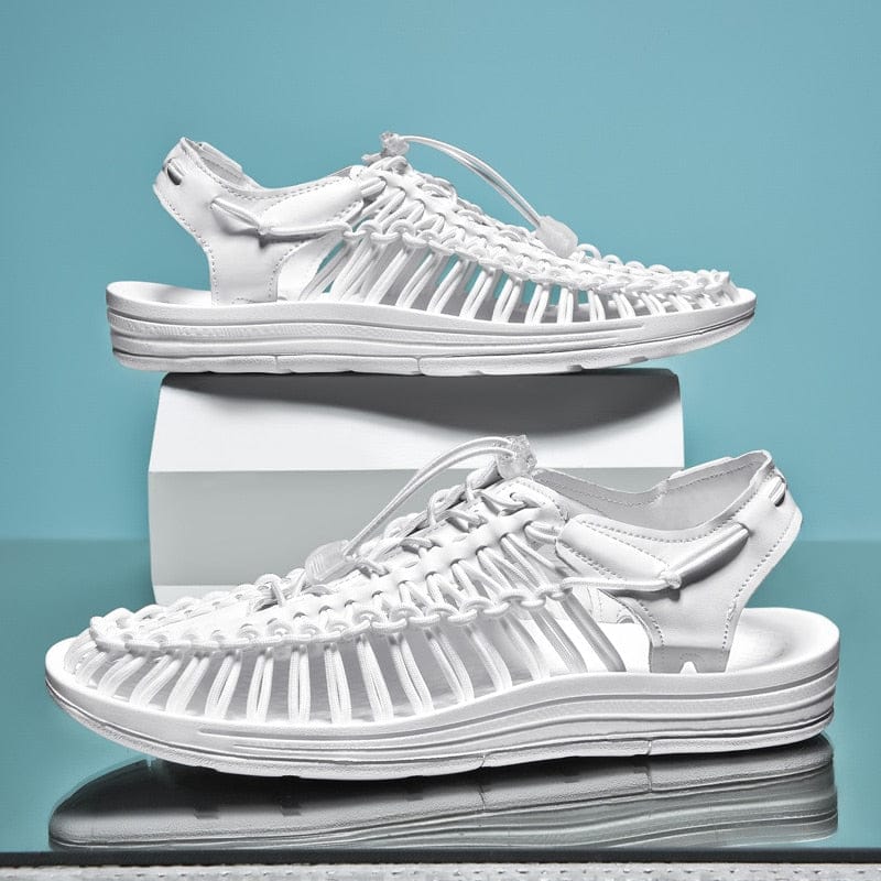 "Leichte Unisex-Sandalen mit Flechtmuster, bequem und stilvoll, ideal für Sommeraktivitäten, rutschfeste Sohle."