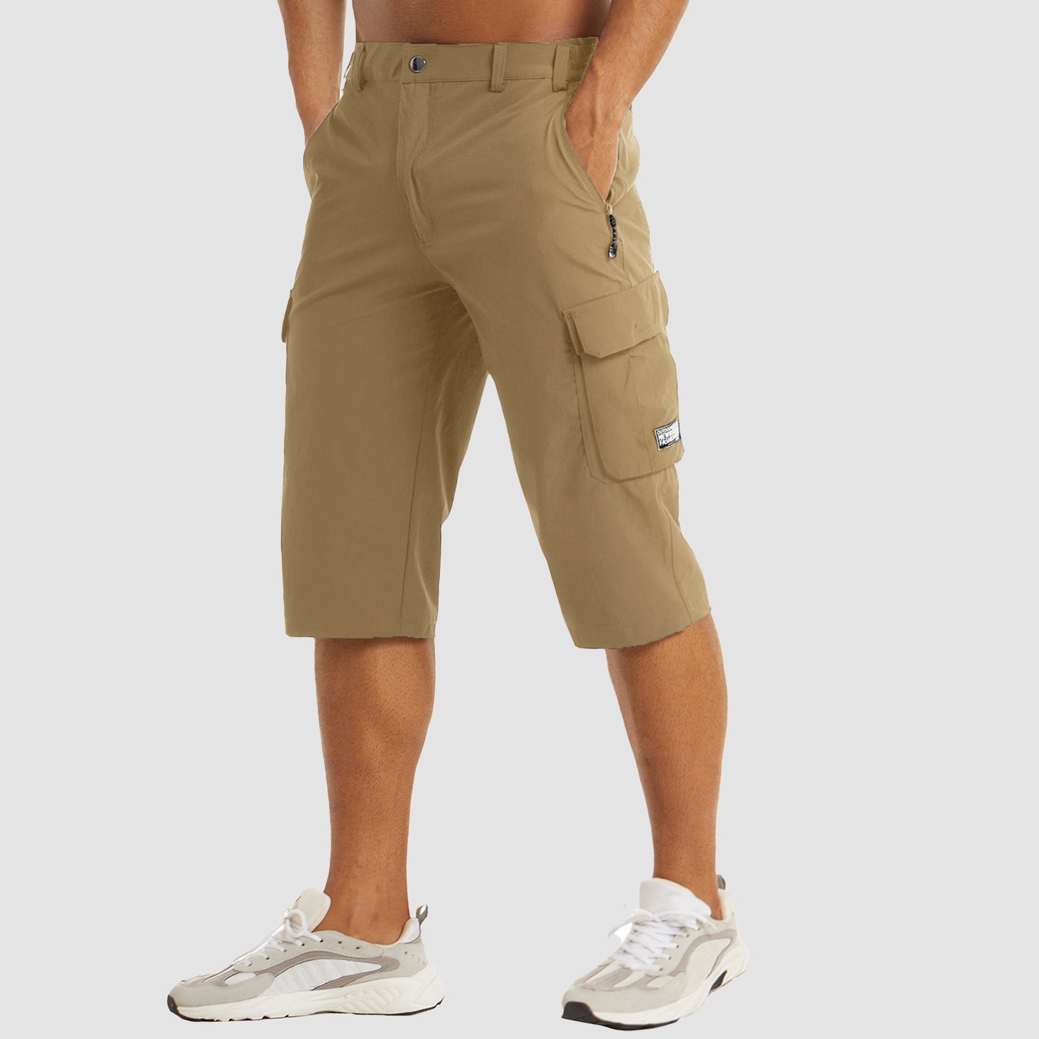"Leinor Cargo Shorts für Herren, robust, bequem, mit Taschen; ideal für Sommer, Strand, Freizeit und Outdoor-Aktivitäten"