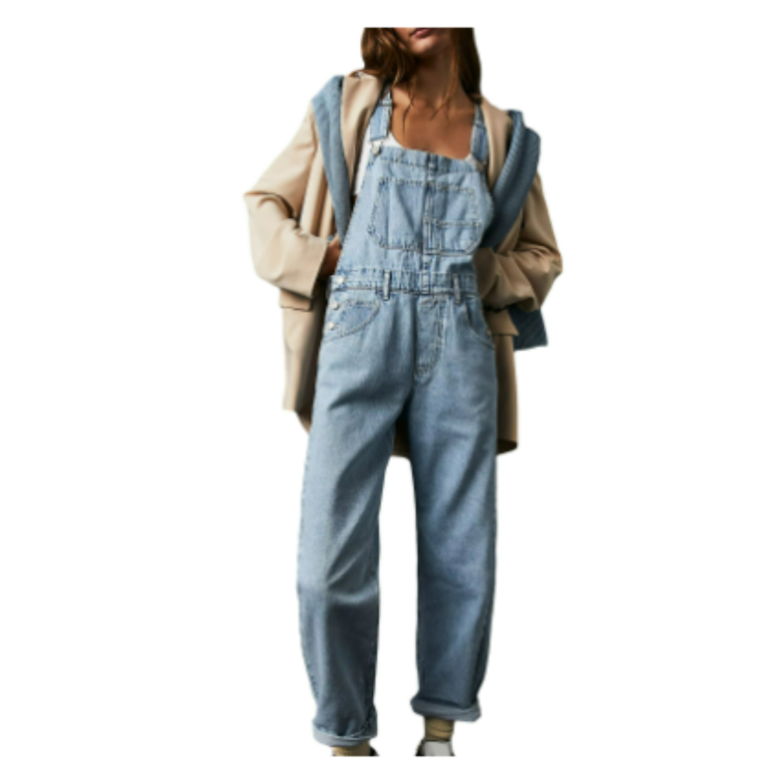 Lässiger Damen Jumpsuit, lockerer Schnitt, bequemes Material, ideal für entspannte Tage, Freizeitmode, stilvoller Overall.