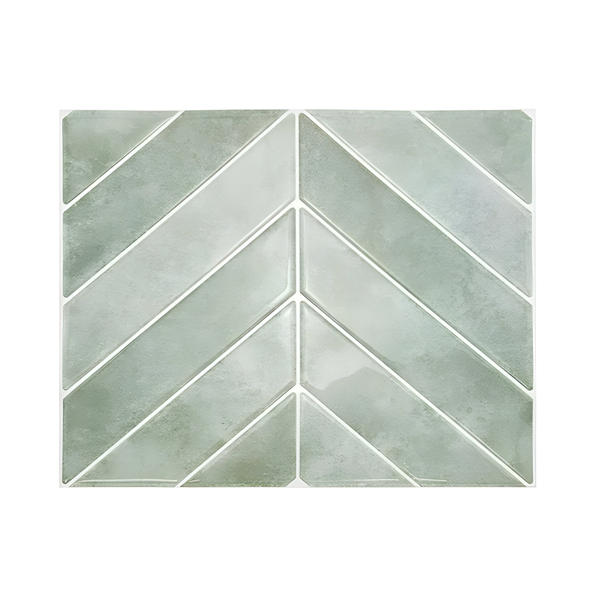 "Moderner 3D-Effekt: Selbstklebende, wasserfeste Wandfliesen in Grün, Blau oder Gelb für Bad, Küche, Wohnraum."