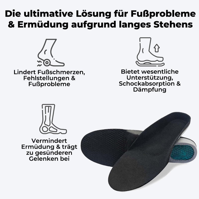 SoleRelief™ ortopediske innleggssåler for fotkomfort