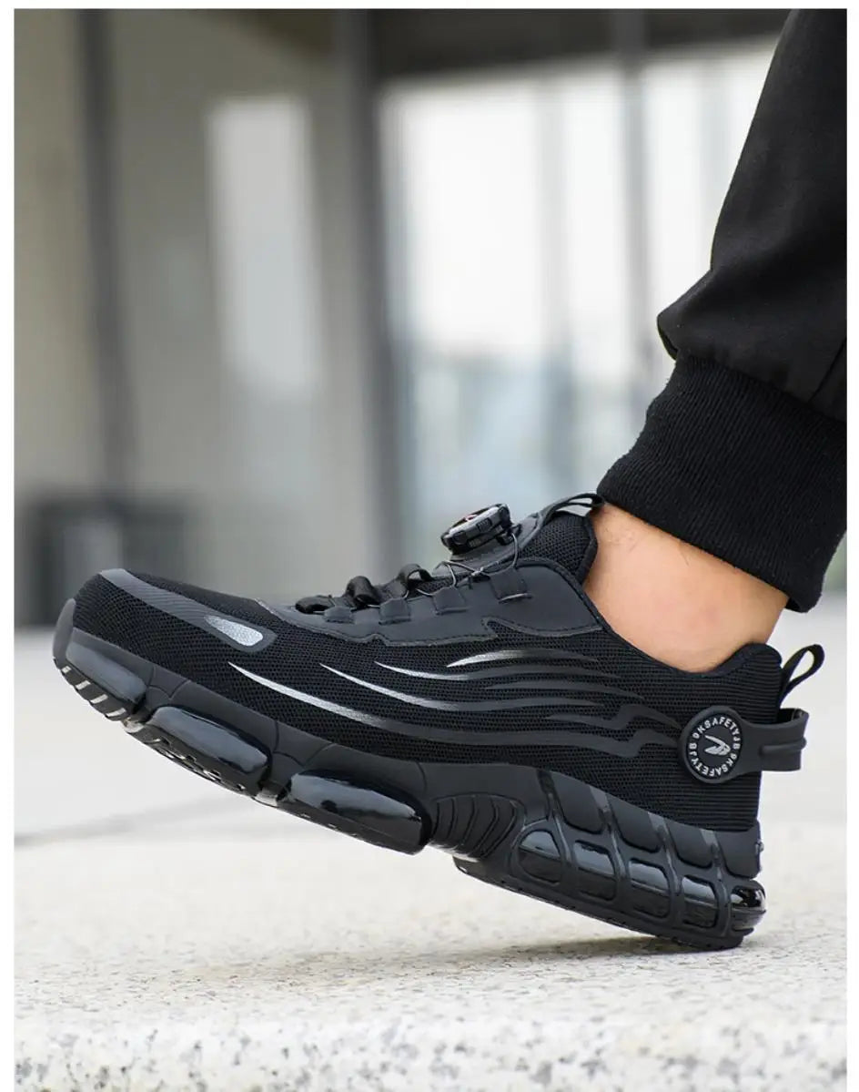 Arbeidssko med forsterket tåhette og sklisikker såle