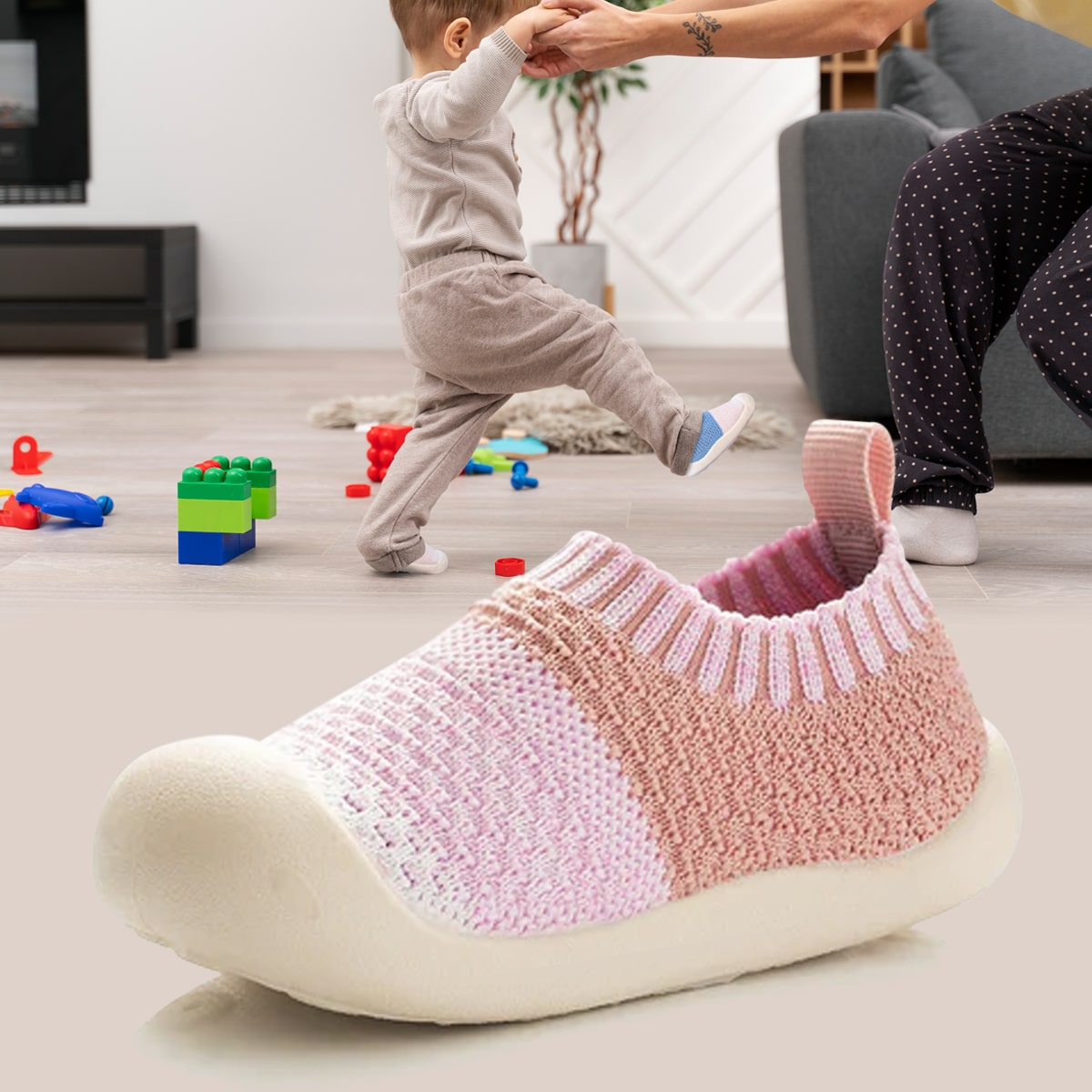 "Rutschfeste Babyschuhe für sichere Schritte, atmungsaktives Design, ergonomisch für natürliche Fußentwicklung"