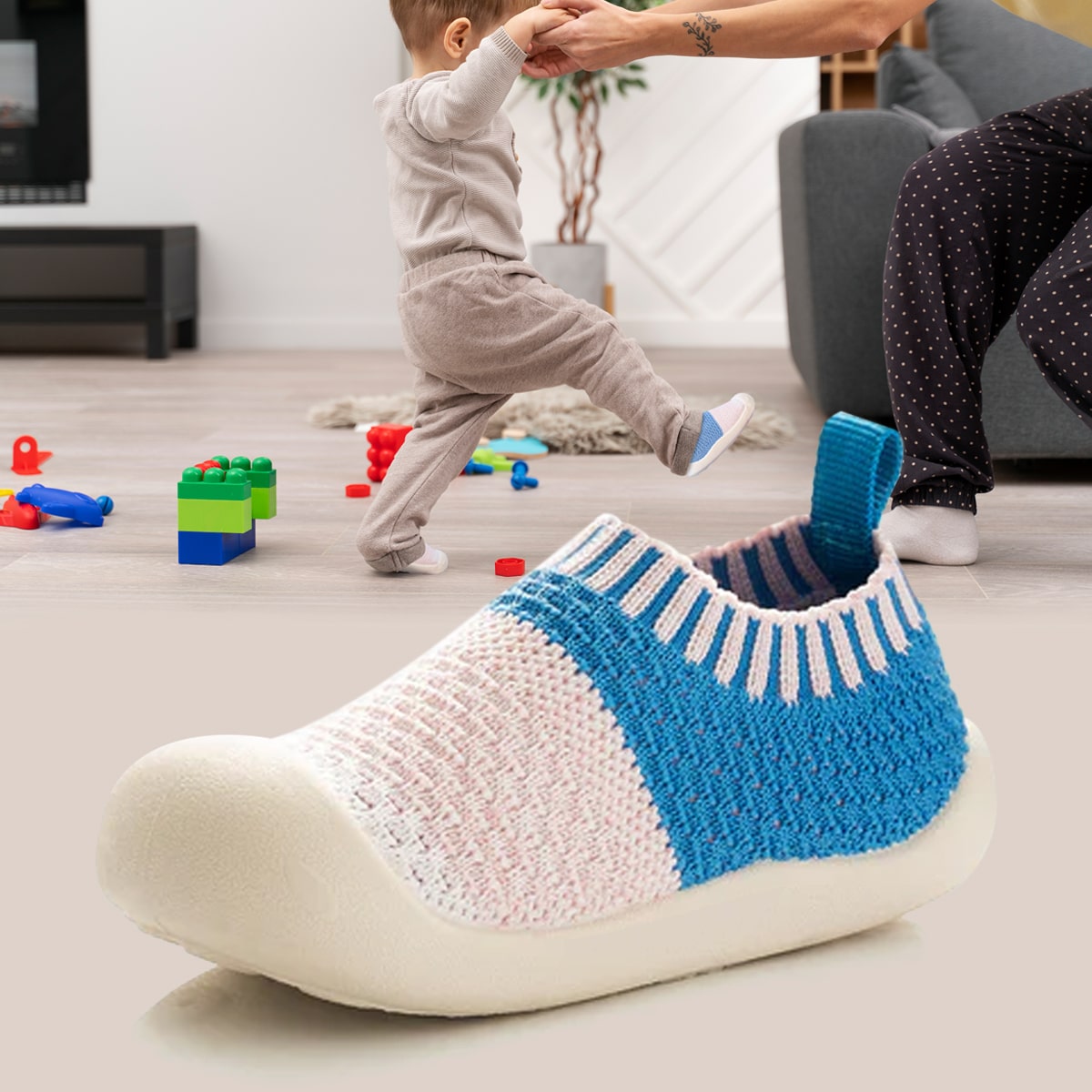"Rutschfeste Babyschuhe für sichere Schritte, atmungsaktives Design, ergonomisch für natürliche Fußentwicklung"