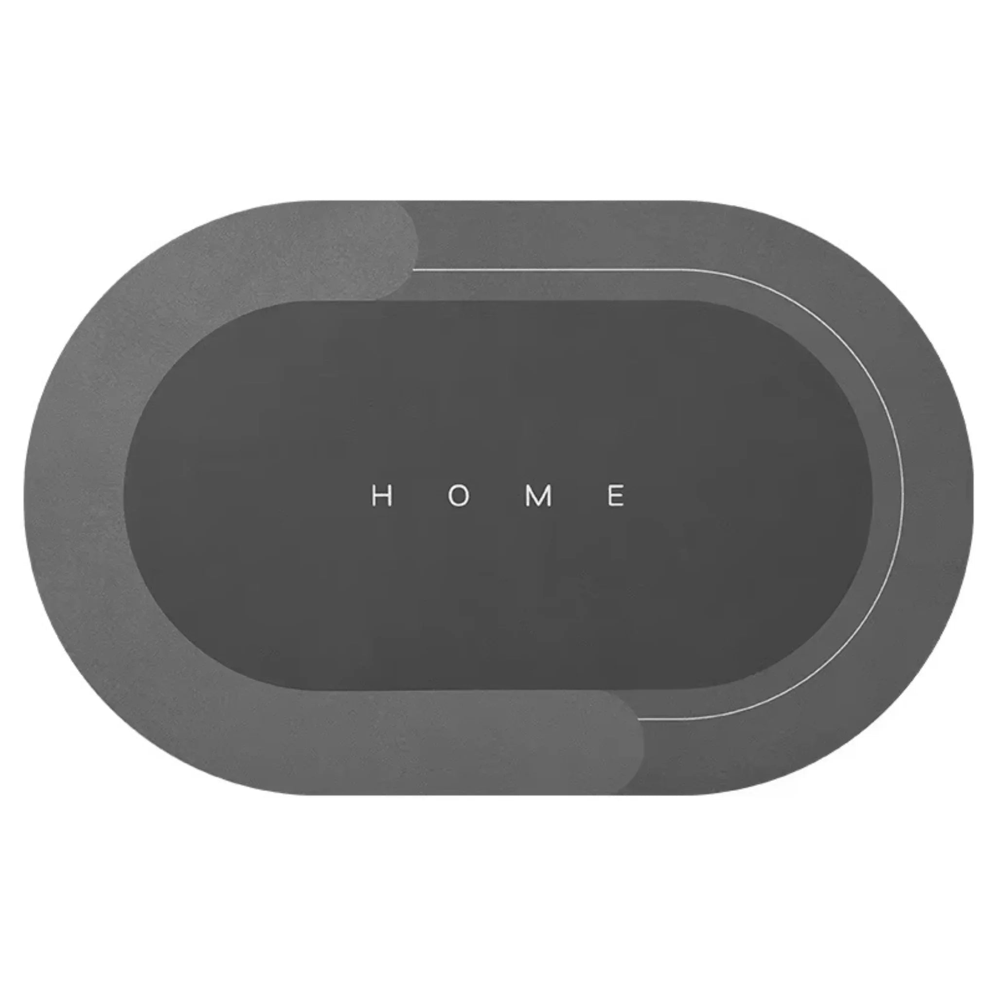 "Schnelltrocknende Badematte, stilvolles Design, rutschfest, in Farben Klangsilber und Samtblau, (40x60cm)."