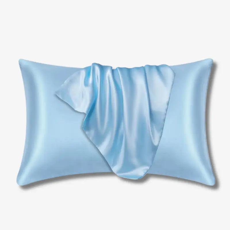 Seidener Kissenbezug für Hautpflege, luxuriös glatt, hypoallergen, in verschiedenen Farben und Größen für gesunden Schlaf.