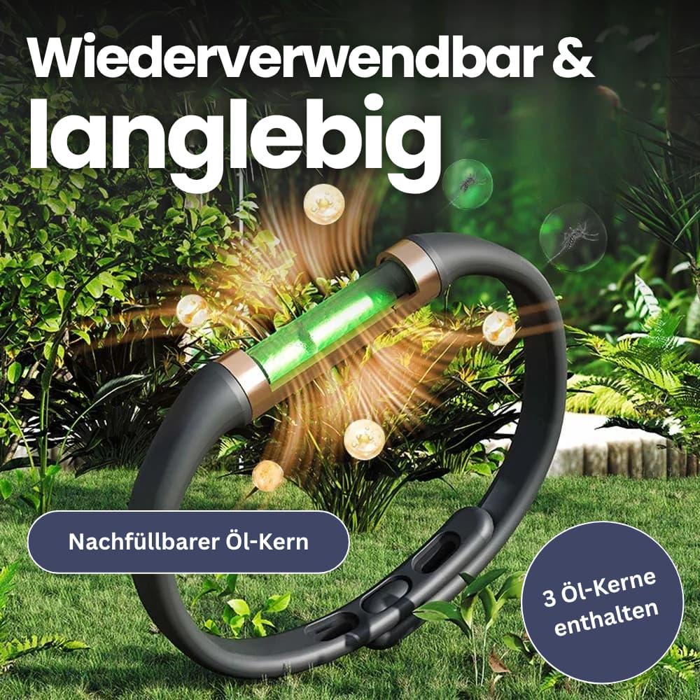 "Silikonarmband in Champagnersand, modernes Design, effektive Insektenabwehr, ideal für Damen, vielseitiges Accessoire"